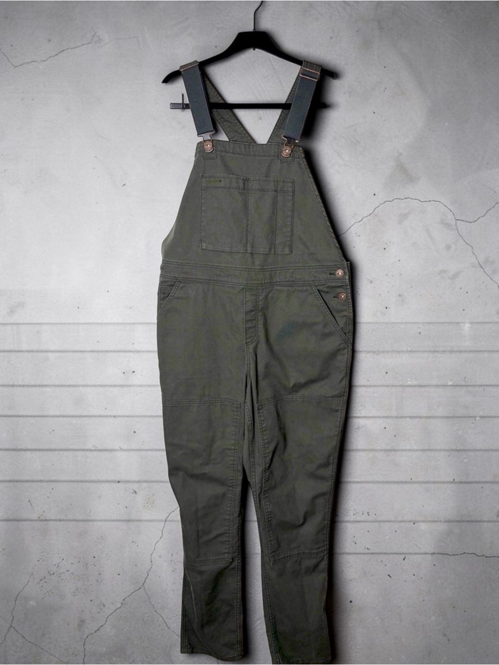 REI Women's Dark Olive Overalls size 12